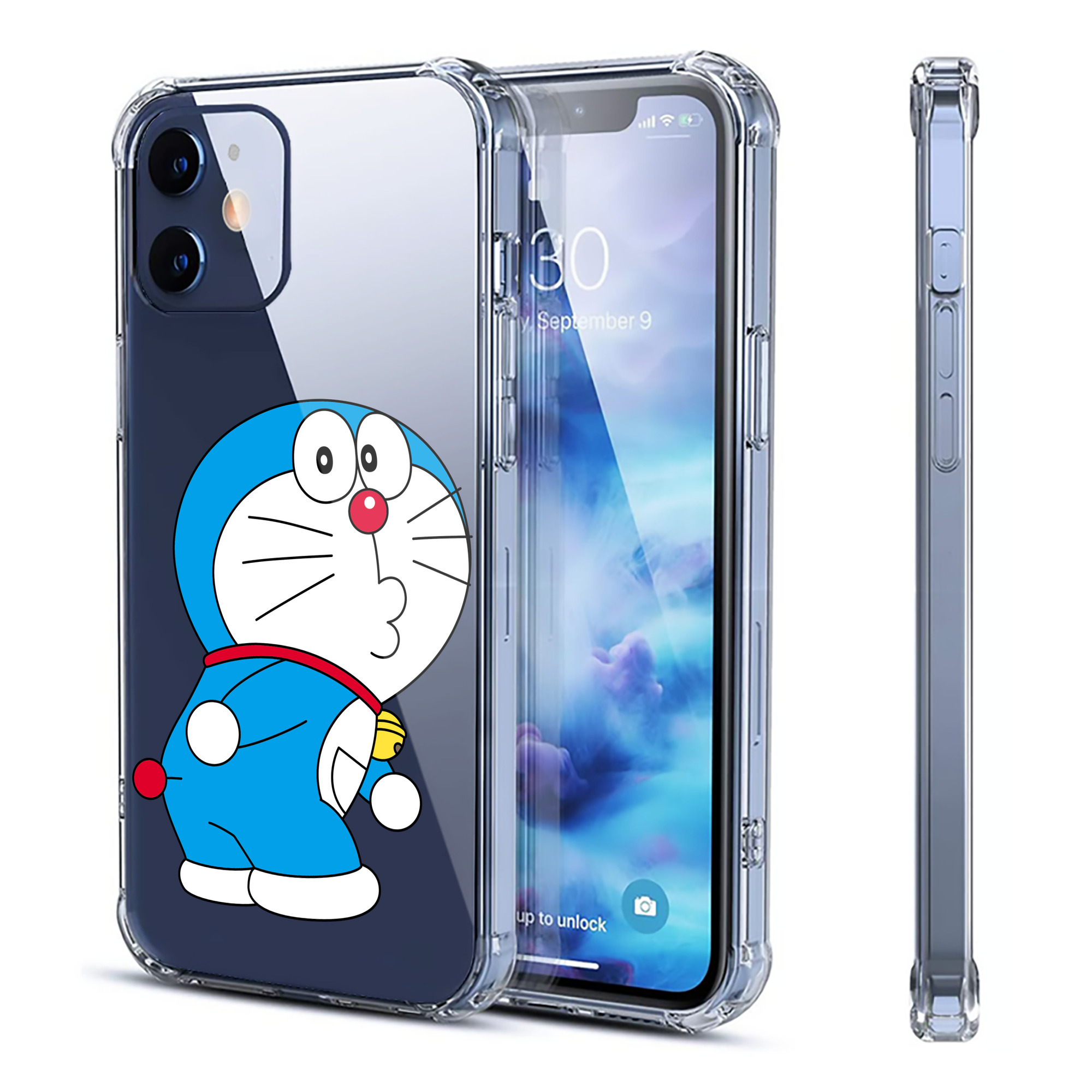 （画像用） ドラえもん Doraemon 【iPhone 12シリーズ対応】透明スマホケース（クリアソフトケース）